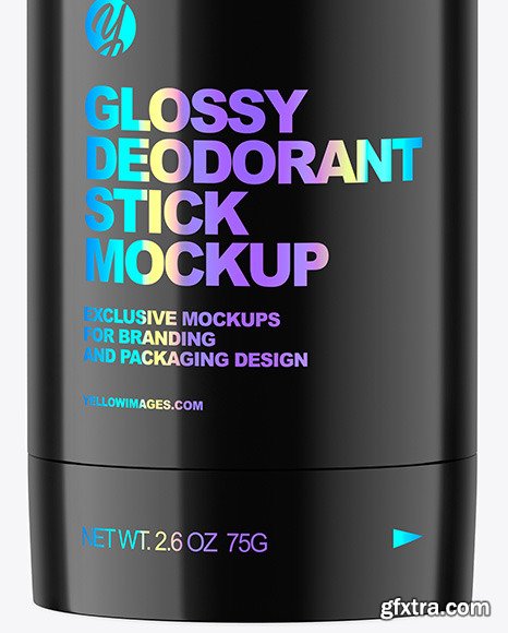 70g Glossy Plastic Deodorant Stick Mockup 84138