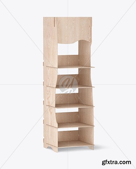 Wooden Display Stand Mockup 84503