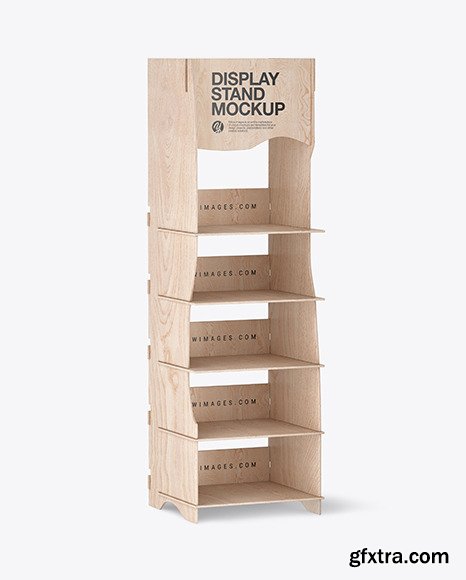 Wooden Display Stand Mockup 84503