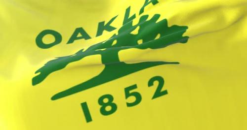 Videohive - Oakland City Flag, United States - 32501225 - 32501225