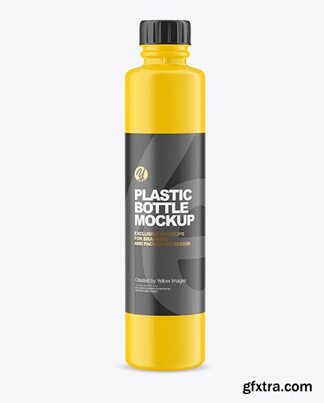 750ml Matte Acrylic Paint Bottle Mockup 84217