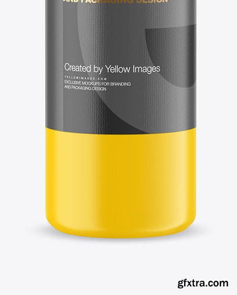 750ml Matte Acrylic Paint Bottle Mockup 84217