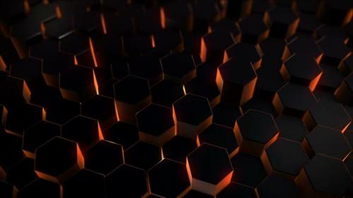 Videohive - Glowing Hexagons Background - 32507720 - 32507720