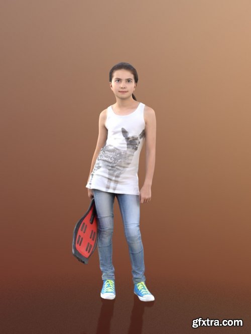 Sport Kid scanned 3d model