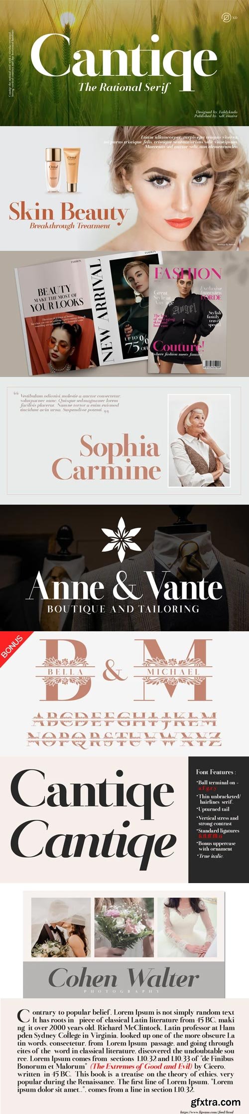 Cantiqe Font Family