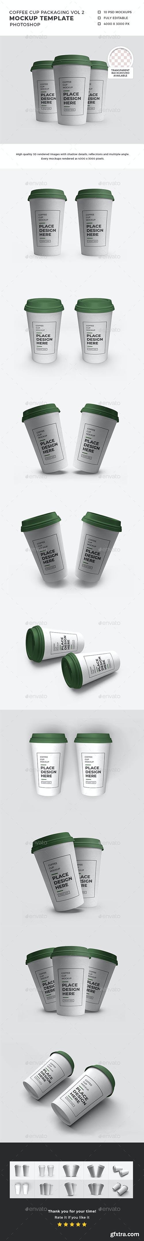 GraphicRiver - Plastic Coffee Cup with Lid Mockup Template Set 32471332