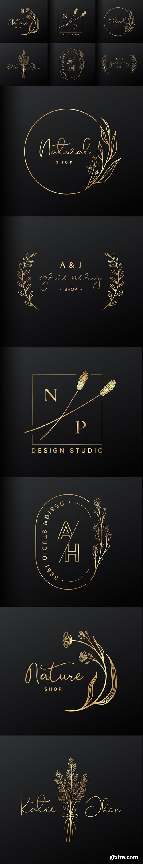 6 Luxury Logo Design Vector Collection for Branding and Coporate Identity