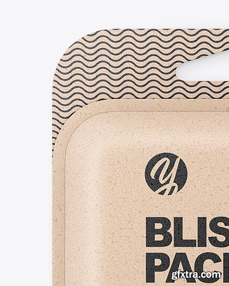 Kraft Paper Blister Package Mockup 84433