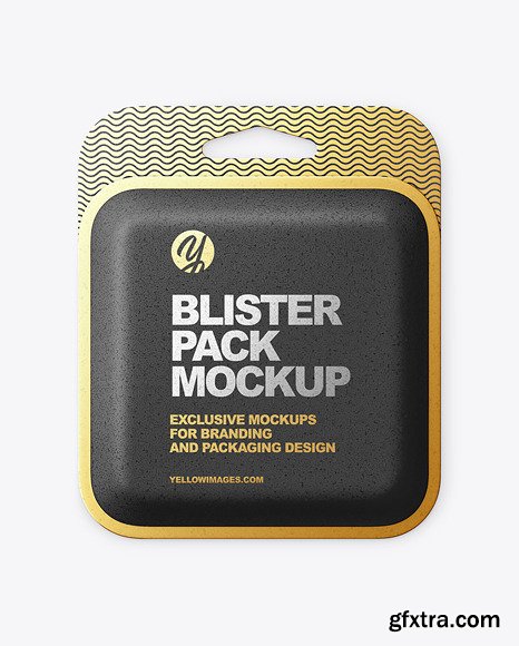 Kraft Paper Blister Package Mockup 84433