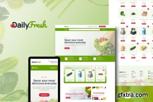 ThemeForest - DailyFresh v1.0.0 - Grocery Store Elementor Template Kit - 32354275