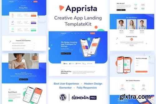 ThemeForest - Apprista v1.0.5 - Creative App Landing Elementor Template Kit - 32006339