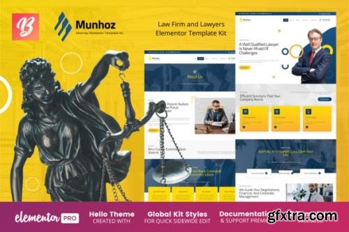 ThemeForest - Munhoz v1.0.0 - Law Firm & Attorneys Elementor Template Kit - 32431384