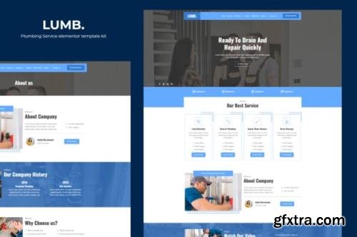 ThemeForest - Lumb v1.0.0 - Plumbing Service Elementor Template Kit - 32436617