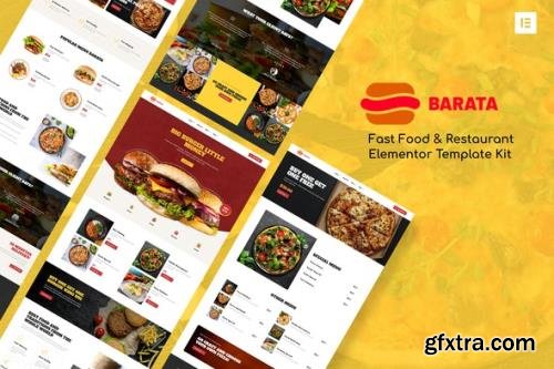 ThemeForest - Barata v1.0.0 - Fast Food Burger Elementor Template Kit - 31887251