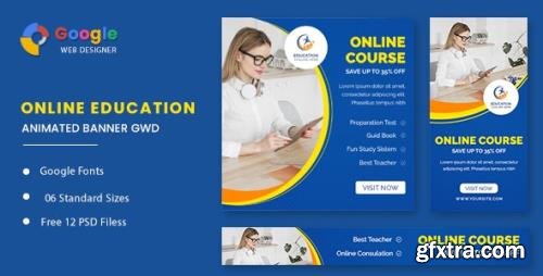 CodeCanyon - Online Course Animated Banner GWD v1.0 - 32488987