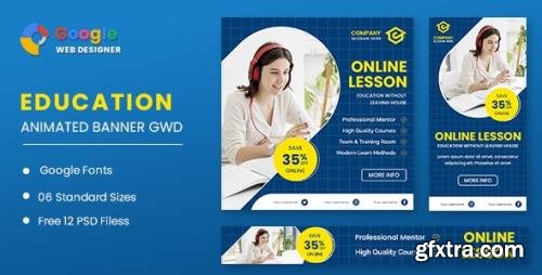 CodeCanyon - Online Course Animated Banner GWD v1.0 - 32462635