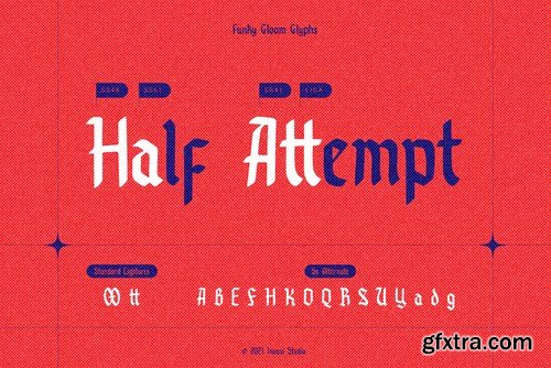 Funky Gloom - Fancy Blackletter