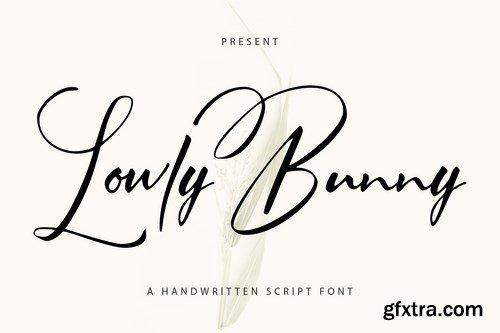 Lowly Bunny Handwritten Script Font