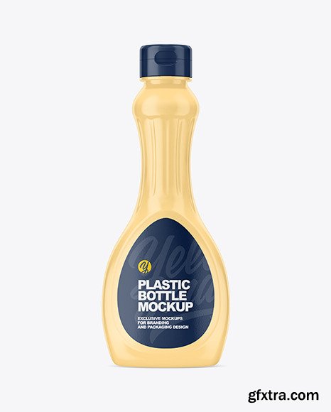 Matte Plastic Syrup Bottle Mockup 84641