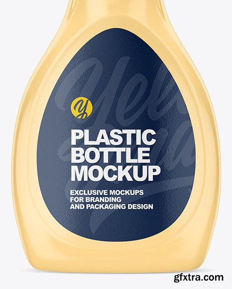 Matte Plastic Syrup Bottle Mockup 84641