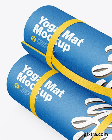 Three Rubber Yoga Mats Mockup 84630