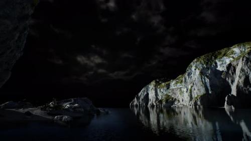 Videohive - Fjord with Dark Storm Clouds - 32497285 - 32497285
