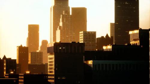 Videohive - Skyscrapers of Big City at Sunset - 32497569 - 32497569