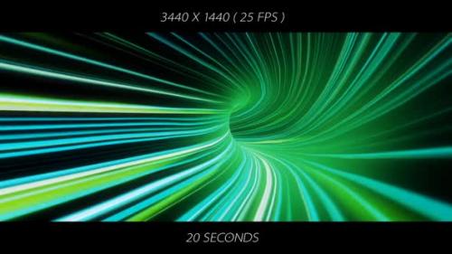 Videohive - Lights Streaks Lines Travel - Ultrawide WQHD Background - 32511095 - 32511095