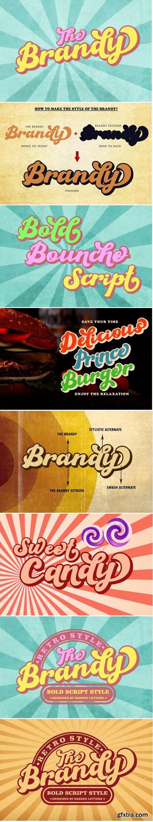 CreativeMarket - The Brandy Bold Retro Script 3570435