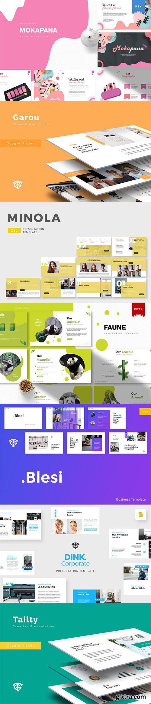 Powerpoint, Keynote and Google Slides Templates Bundle 2