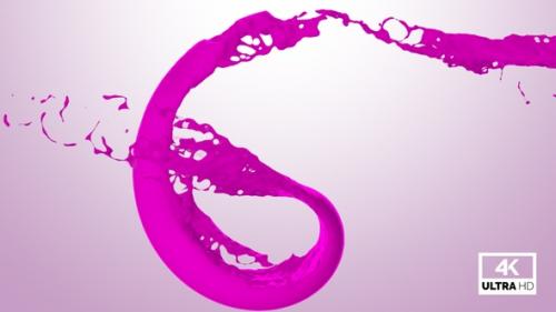 Videohive - Vortex Splash Of Pink Paint V7 - 32513694 - 32513694