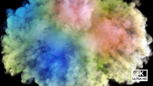 Videohive - Streaming And Spreading Festival Colored Smoke From Top To Down 4K - 32513962 - 32513962