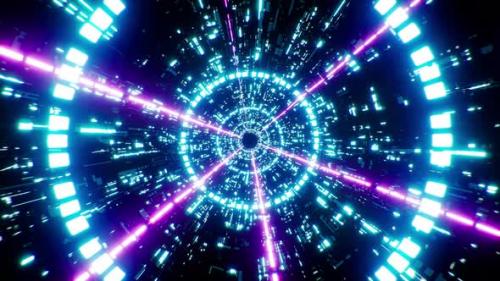 Videohive - Blink Purple Laser Beam Futuristic Tunnel Loop 4K - 32517713 - 32517713