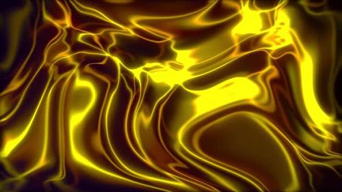 Videohive - Golden Liquid Abstract Background Seamless Loop V4 - 32517803 - 32517803