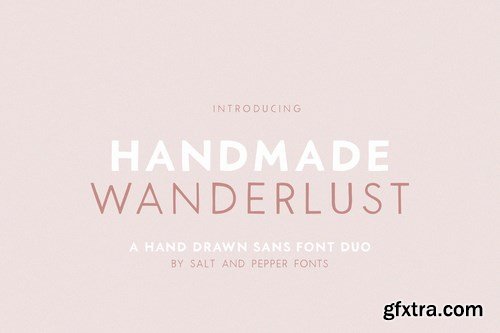 Handmade Wanderlust Font Duo