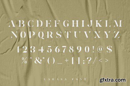 Larasa - Modern Luxury Serif Font  ents