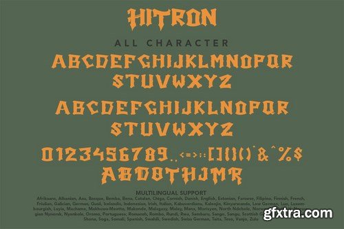 Hitron - Blackletter Typeface