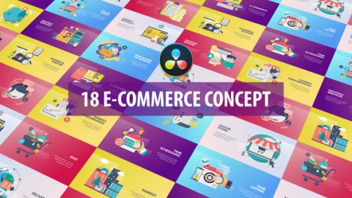 Videohive - E-Commerce Concept Animation | DaVinci Resolve - 32514761 - 32514761