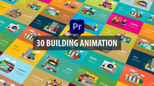 Videohive - Building Animation | Premiere Pro MOGRT - 32526221 - 32526221