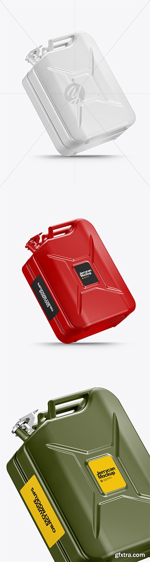 Fuel Jerrycan Mockup - Half Side View 80156