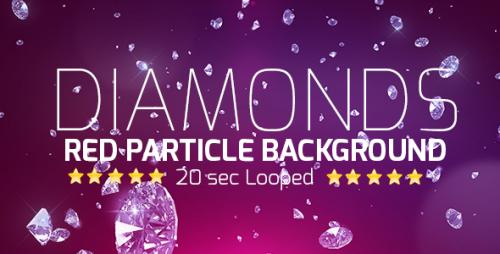 Videohive - Diamonds Red Background - 19503056 - 19503056