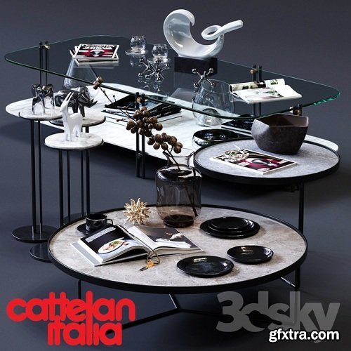 Cattelan Italia Coffee Tables Set 02