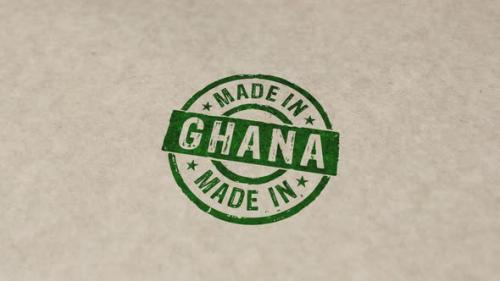 Videohive - Made in Ghana stamp and stamping - 32541374 - 32541374