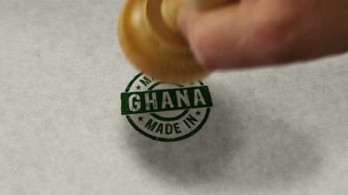 Videohive - Made in Ghana stamp and stamping loop - 32541405 - 32541405