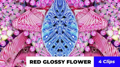 Videohive - Red Glossy Flower - 32551950 - 32551950