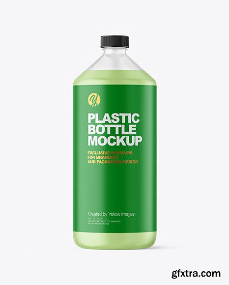 Frosted Plastic Bottle Mockup 84719