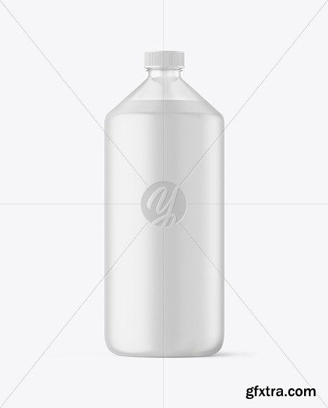 Frosted Plastic Bottle Mockup 84719