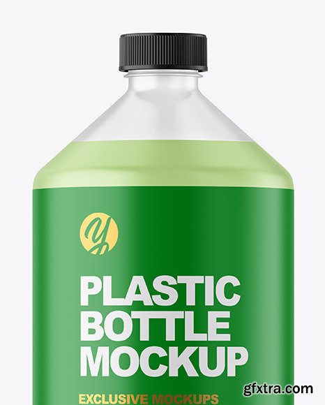 Frosted Plastic Bottle Mockup 84719