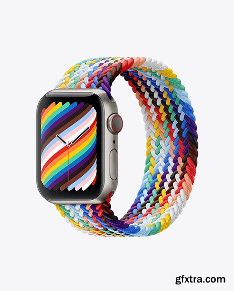 Apple Watch Series 6 with Titanium Case mockup 84674