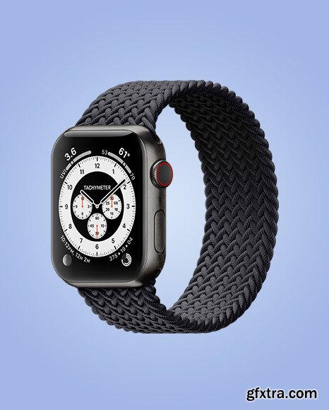 Apple Watch Series 6 with Titanium Case mockup 84674